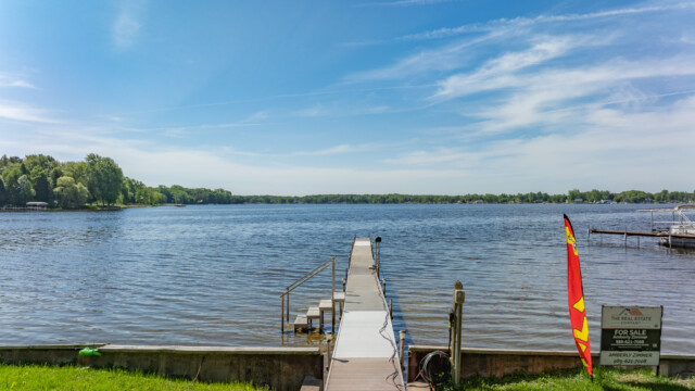 Nice dock siting on the bay